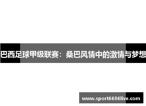 巴西足球甲级联赛：桑巴风情中的激情与梦想